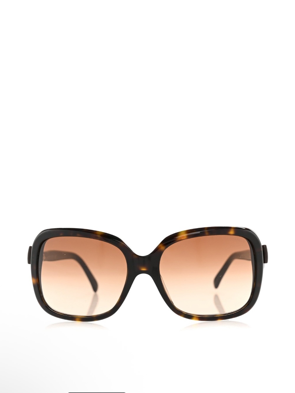 CHANEL CC Bow Tortoiseshell Sunglasses Brown Gradient Lenses - Picture 2 of 16